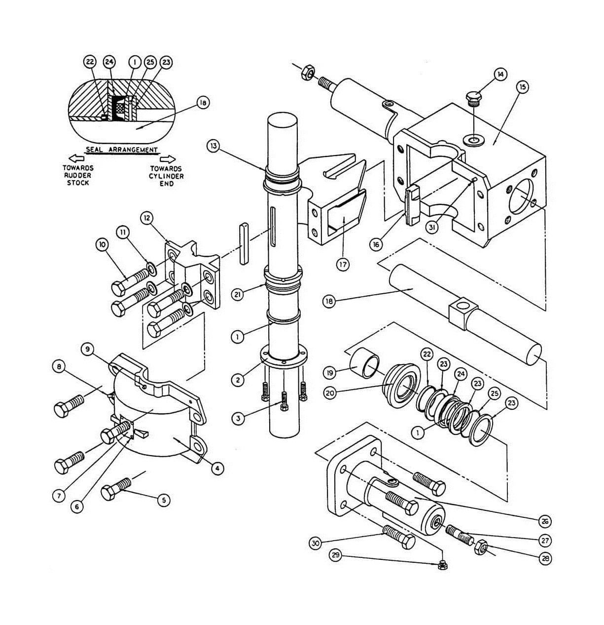 Model T4 Actuator Assembly Diagram